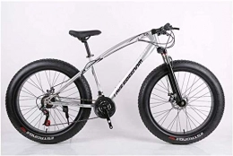 Aoyo Mountain Bike Adult Mountain Bikes, Frame Fat Tire Front Suspension Mountain Bicycle, High-Carbon Steel Frame, All Terrain Mountain Bike, 26 Inch 7 / 21 / 24 / 27 Speed, 26 Inches 21 Speeds