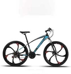 WJSW Bike Adult Variable Speed Mountain Bike, Double Disc Brake Bikes, Beach Snowmobile Bicycle, Upgrade High-Carbon Steel Frame, 24 Inch Wheels