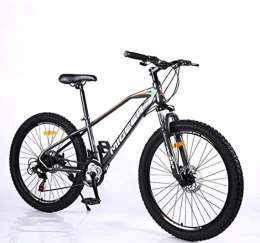 Adult Womens Mountain Bike, High-Carbon Steel Snow Off-Road Bikes, Double Disc Brake Beach Cruiser Bicycle, 26Inch * 2.5 Wide Wheels,E,27 speed