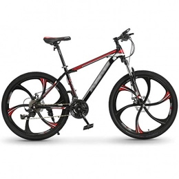 WPW Mountain Bike Adults Mens Mountain Bike, Men Women 24 Speed 26 Inch Wheel MTB Suspension Off-road Mountain Bicycle (Color : Red, Size : 24inches)