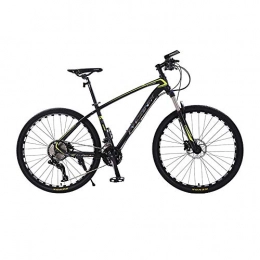 AEDWQ Bike AEDWQ 36-speed Mountain Bike, Aluminum Alloy Frame, Hydraulic Double Disc Brake Bicycle, 27.5 Inch Spoke MTB Tires, Black Green / Black Blue (Color : Black green)