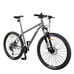 AI CHEN Bike AI CHEN mountain bike titanium alloy frame adult bicycle lockable suspension fork mountain bike 27.5 inch 30 speed