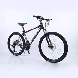 Alapaste Mountain Bike Alapaste Not-slip Resistance To Friction Handlebar Bike, Firm Durable High Carbon Steel Material Bike, 31.5 Inch 24 Speed Front Suspension Mountain Bikes-Black and red 31.5 inch.24 speed