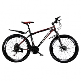 T-NJGZother Mountain Bike Aluminum Alloy, Off-Road Shock Absorber Mountain Bike, Ultra-Light 30-Speed Oil Disc, Shifting Racing, Men And Women Young Students Bicycle-[Spoke Black]_Single Speed，Mountain Bike