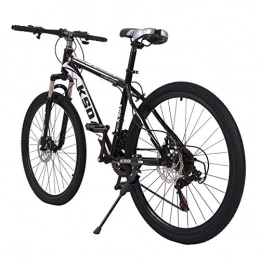  Mountain Bike Aluminum Full Mountain Bike, Stone Mountain 26 Inch 21-Speed ​​Bicycle black handsome mountain bike (Color