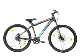 Discount Bike Ammaco Axxis Single Speed Bike Mens Mountain Jump Bike Hardtail Front Suspension Disc Brakes 27.5" Wheel 17" Frame Black Blue