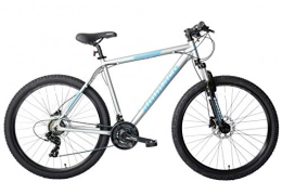 Discount Mountain Bike Ammaco Osprey V2 Mens Mountain Bike 27.5" Wheel Hardtail 16" Frame Disc Brakes Silver