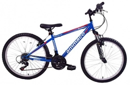 Ammaco Mountain Bike Ammaco Scafell 26" Wheel Mens Boys Mountain Bike Front Suspension 16" Frame 21 Speed Blue / Red