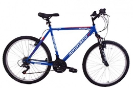 Ammaco Bike Ammaco Scafell 26" Wheel Mens Mountain Bike Front Suspension 19" Frame 21 Speed Blue / Red
