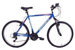 Ammaco Bike Ammaco Scafell Mens Adult Mountain Bike 26 Inch Wheel Front Suspension 21 Speed Blue Red (23 Inch Frame)