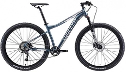 Aoyo Bike Aoyo 9 Speed Mountain Bikes, Aluminum Frame Men's Bicycle with Front Suspension, Unisex Hardtail Mountain Bike, All Terrain Mountain Bike, (Color : Grey, Size : 27.5Inch)