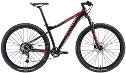 Aoyo Bike Aoyo 9 Speed Mountain Bikes, Aluminum Frame Men's Bicycle with Front Suspension, Unisex Hardtail Mountain Bike, All Terrain Mountain Bike, (Color : Red, Size : 27.5Inch)