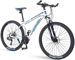 Aoyo Bike Aoyo Mens Mountain Bikes, 33-Speed Hardtail Mountain Bike, Dual Disc Brake Aluminum Frame, Mountain Bicycle with Front Suspension, (Color : Blue, Size : 26 Inch)