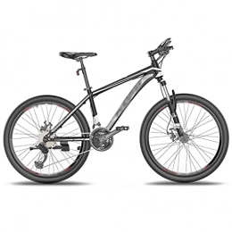 Aoyo Mountain Bike Aoyo Mountain Bike, Male Off-road Variable Speed Bike Shock Absorption 24 Inch Youth Bike(Color:24 speed 24 inches-black silver)