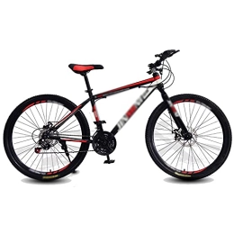Aoyo Mountain Bike Aoyo Mountain Bikes, 24-Speed 26 Inch Bikes Shock-absorbing And Variable-speed Bicycles Road Bicycle Racing(Color:High match-black and red)