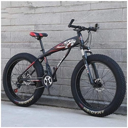 Aoyo Bike Aoyo Mountain Bikes, Bike, 26 Inch, High-carbon, Steel Hardtail, Bicycles, Mountain Bicycle, with Front Suspension, Adjustable Seat, 21 Speed (Color : Sub Black Red)