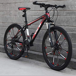 AP.DISHU Mountain Bike AP.DISHU 21-Speed Mountain Bike for Adult, Lightweight Carbon Steel Frame, Disc Brake 24 / 26 Inch Wheel, #A, 26inch