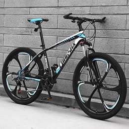 AP.DISHU Mountain Bike AP.DISHU 30 Speeds Mountain Bike Carbon Steel Frame Road Bike 24 / 26 Inch Wheels, Blue, 24inch
