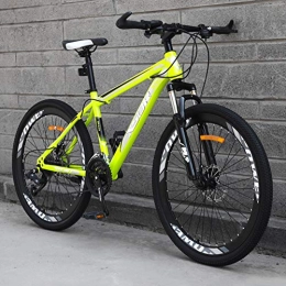 AP.DISHU Bike AP.DISHU Mountain Bike, Carbon Steel Frame Disc Brake 27-Speed Shiftable Bicycle Adult Outdoor Cross Country Bicycle, #C, 24inch