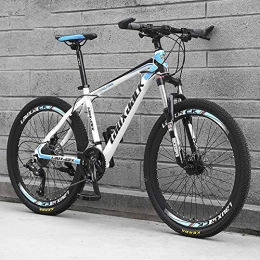 AP.DISHU Bike AP.DISHU Mountain Bikes Bicycles 21 Speeds Lightweight Carbon Steel Frame Disc Brake Spoke Wheel 24 / 26Inch Road Bike White, 26inch