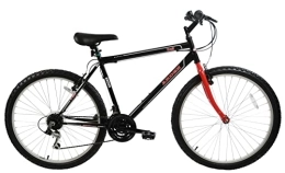 Ammaco  Arden Trail 26" Wheel Mens Adults Womens Small 16" Frame Mountain Bike 21 Speed Black / Red