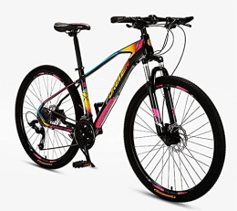 ASEDF Bike ASEDF Road Bike, 27 Speed Bike Light Aluminum Frame, 27.5-Inch Mens and Womens Mountain Bike Pink