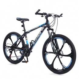 AZXV Mountain Bike AZXV Mountain Bike Mechanical Dual Disc-Brakes Shock-absorbing Shifting MTB Bicycle，21 Speeds，26 Inch Wheels，Multiple Colors，High-Carbon Steel Bike for Adults / Men / Women Black blue