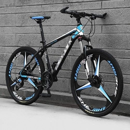 BaiHogi Professional Racing Bike, Mountain Bike, 24/26 inch Adult with 21/24/27/30 Speed Mountain Bike Light Aluminum Alloy Full Suspension Frame Front Fork Disc Brake,C~24 Inches,30 Speed