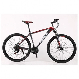 BANANAJOY Mountain Bike BANANAJOY Outdoor sports Mountain Bike 2130 Speeds Mens HardTail Mountain Bike 26" Tire And 17 Inch Frame Fork Suspension with Bicycle Dual Disc Brake (Color : Red, Size : 24 Speed)