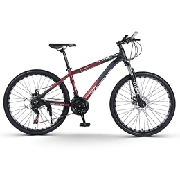 Bananaww Mountain Bike Bananaww 24 / 26 / 27.5-inch Mountain Bike, 24 Speed Mountain Bicycle With Lightweight Aluminium Frame and Double Disc Brake, Front Suspension Shock-Absorbing Outdoor Cycling Road Bike