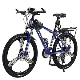 Bananaww Mountain Bike Bananaww 24 / 26-inch Mountain Bike, 24 / 27 Speed Mountain Bicycle With High Carbon Steel Frame / Double Disc Brake, Front Suspension Shock-Absorbing Men and Women's Outdoor Cycling Road Bike