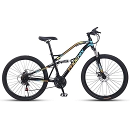 Bananaww Bike Bananaww Full Suspension Mountain Bikes 26 Inches Wheel for Adult 21 / 24 / 27 / 30 Speed Dual Disc Brakes Bike Bicycle, All-Terrain Bicycle with Full Suspension Dual Disc Brakes Adjustable