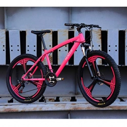 Bdclr Bike Bdclr 21-speed 26-inch mountain bike fashion color Overall wheel Student mountain bike, pinkthreeknife