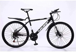BECCYYLY Bike BECCYYLY Mountain bike Mountain Bike, 24 / 26 Inch Double Disc Brake, Adult MTB Country Gearshift Bicycle, Hardtail Mountain Bike with Adjustable Seat Carbon Steel Black Spoke Wheel, bicycle