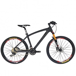 BEIOU  BEIOU Carbon Fiber Mountain Bike Hardtail MTB 10.65 kg SHIMANO M610 DEORE 30 Speed Ultralight Frame RT 26-Inch Professional Internal Cable Routing Toray T800 Carbon Hubs Matte (Matte Black, 17-Inch)