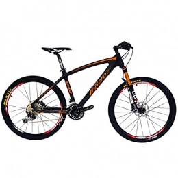 BEIOU  BEIOU Carbon Fiber Mountain Bike Hardtail MTB 10.65 kg SHIMANO M610 DEORE 30 Speed Ultralight Frame RT 26-Inch Professional Internal Cable Routing Toray T800 Carbon Hubs Matte (Matte Orange, 21-Inch)