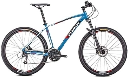 NOLOGO Bike Bicycle Adult Mountain Bikes, 27-Speed 27.5 Inch Big Wheels Alpine Bicycle, Aluminum Frame, Hardtail Mountain Bike, Anti-Slip Bikes, Orange (Color : Blue)