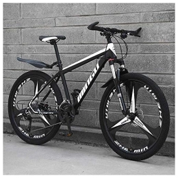  Mountain Bike Bicycle Fork 26 Inch Mountain Bike Fully, With Front And Rear Disc Brakes, Gears, Full Suspension, Boys-Men Bike, With Front And Rear Fenders, D, 27Speed TT