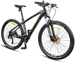 NOLOGO Bike Bicycle Hardtail Mountain Bike, 27.5 Inch Big Wheels Mountain Trail Bike, Carbon Fiber Frame Mens Women All Terrain Mountain Bike, Gold, 30 Speed, Size:30 Speed (Color : Gold, Size : 30 Speed)