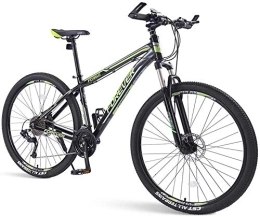 NOLOGO Mountain Bike Bicycle Mens Mountain Bikes, 33-Speed Hardtail Mountain Bike, Dual Disc Brake Aluminum Frame, Mountain Bicycle with Front Suspension, Green, 29 Inch, Size:26 (Color : Green, Size : 29 Inch)