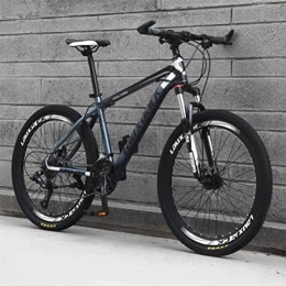 Generic Bike Bicycle, Mountain Bike, 26 Inch Dual Suspension Sports Leisure City Road Bicycle (Color : Black blue, Size : 30 speed)