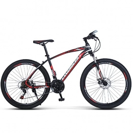 AEF Mountain Bike Bicycles Adult Hard Tail Mountain Bike, 26 Inches, 27 Speed, Disc Brakes, Suitable Height: 160-185Cm, Multiple Colours, Red