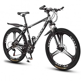 WXXMZY Mountain Bike Bicycles, Mountain Bikes, 24 Inch / 26 Inch 21 / 24 / 27 Speed Bicycles, Male And Female Student Variable Speed Bicycles, 3-blade Integrated Wheel (Color : Black, Size : 26 inches)