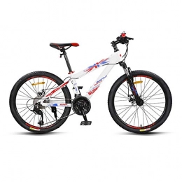 Yuxiaoo Bike Bike, 24" Shock Mountain Bike, Off-Road Bicycle with 27 Speed, Adjustable Seat and Low-Span Frame, Double Disc Brake, for Adults / B / 158x92cm