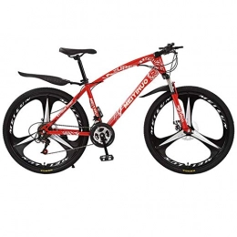 Bike Bike Bike Bike Bicycle Outdoor Cycling Fitness Portable Mountain Bike Bicycle for Adult, Mountain Bike for Teens of Adults Men and Women, High-Carbon Steel Frame, All Terrain Hardtail Mountain Bikes, Red, 24