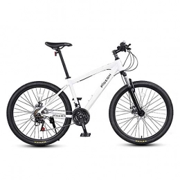 XDOUBAO Mountain Bike Bike Bike Mountain Bikes Exercise Bike for Home Bike Male and Female Bicycles Aluminum Alloy Frame 26 inch Wheel Dual Disc Brake 21 / 27 Speed Mountain Bike Outdoor Sports Bicycle-White_27 Speed