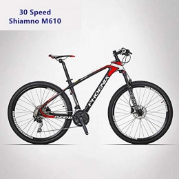 XDOUBAO Mountain Bike Bike Bike mountain bikes exercise bike for home bike Male and female bicycles Mountain Bike Carbon Fiber Frame 27.5 inch Wheel Hydraulic Disc Brake M370 / M610 Shift 27 / 30 Speed MTB Bicycle-30 Speed red