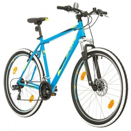 BIKE SPORT LIVE ACTIVE Bike Bikesport THUNDER Men's Mountain Bike Hardtail Mtb 27, 5 inch wheels Shimano 21 gears (Blue Matt, XL)