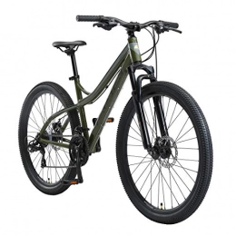 BIKESTAR Mountain Bike BIKESTAR Hardtail Alloy Mountainbike Shimano 21 Speed, Discbrake 27.5 Inch tires | 17 Inch frame MTB Bicycle | Olive Green