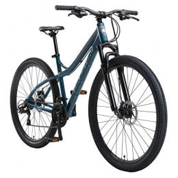 BIKESTAR Bike BIKESTAR Hardtail Alloy Mountainbike Shimano 21 Speed, Discbrake 29 Inch tires | 18 Inch frame MTB Bicycle | Blue Grey